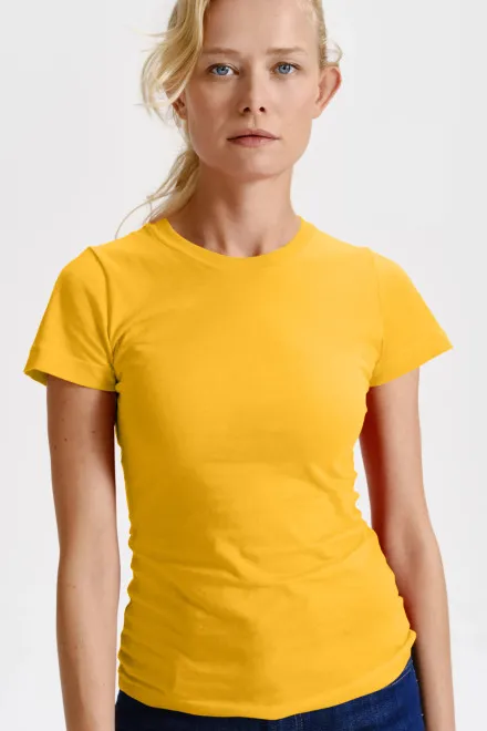 Camiseta clásica de mujer, amarillo