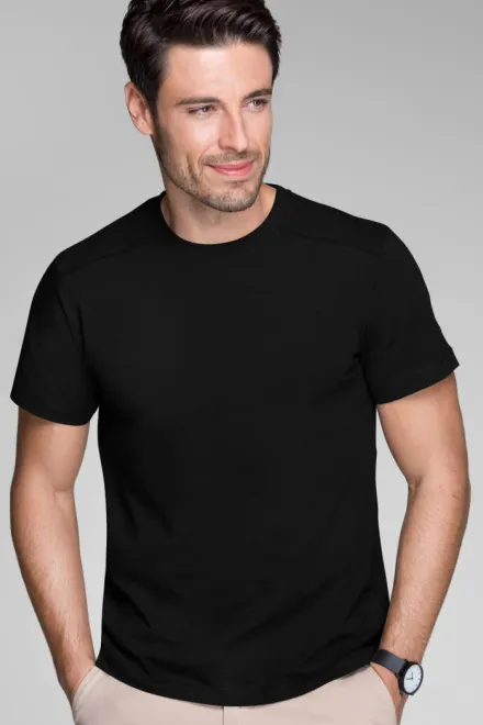 Camiseta de hombre decorada, negro