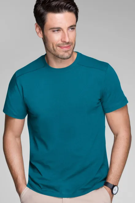 Camiseta de hombre decorada, petrol blue