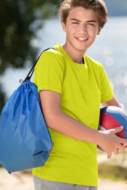 Camiseta deportiva para niños, amarillo neón