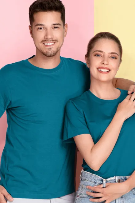 Camiseta ligera de manga corta, petrol blue