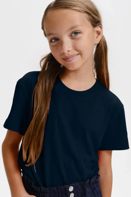 Camiseta ligera para niños, azul oscuro