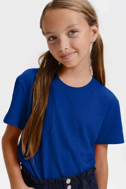 Camiseta ligera para niños, azul real