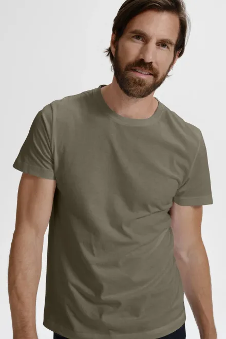 Camiseta simple para hombre, army