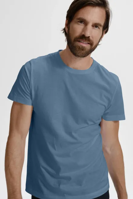 Camiseta simple para hombre, denim