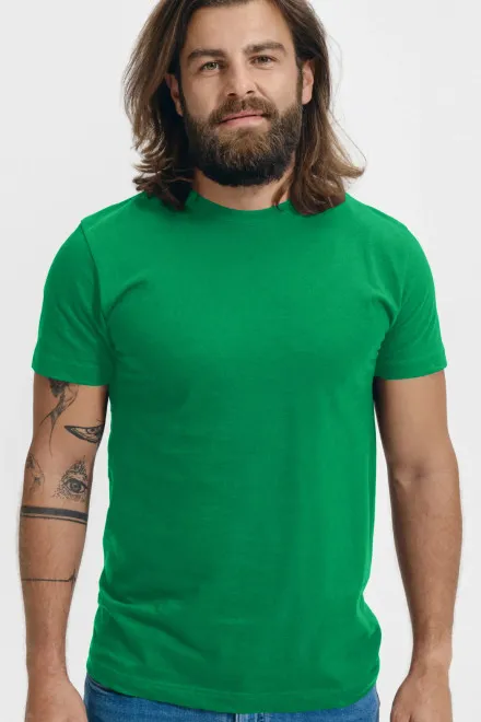 Camiseta unisex de mayor peso, pasto verde