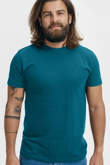 Camiseta unisex de mayor peso, petrol blue