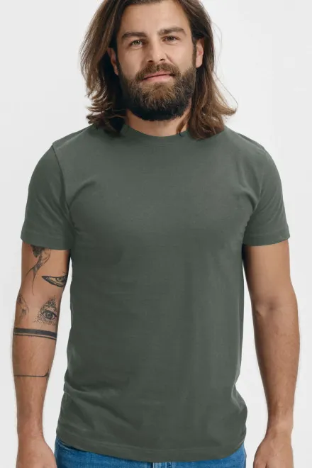Camiseta unisex de mayor peso, pizarra oscura