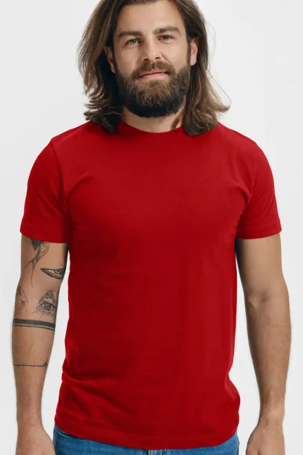 Camiseta unisex de mayor peso, rojo