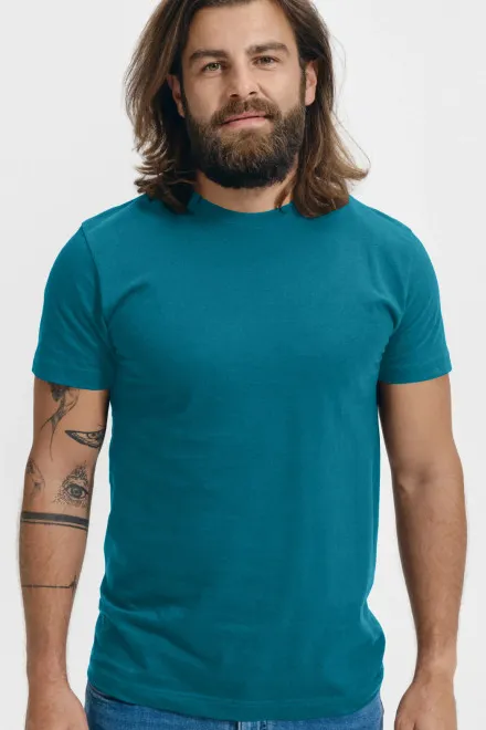 Camiseta unisex de mayor peso, turquesa oscuro