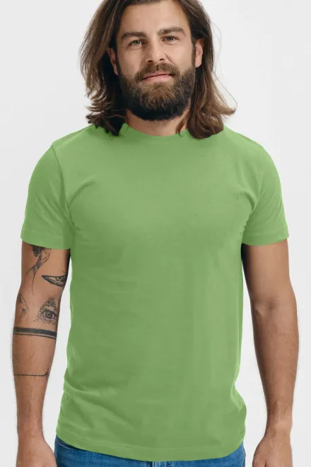 Camiseta unisex de mayor peso, verde claro