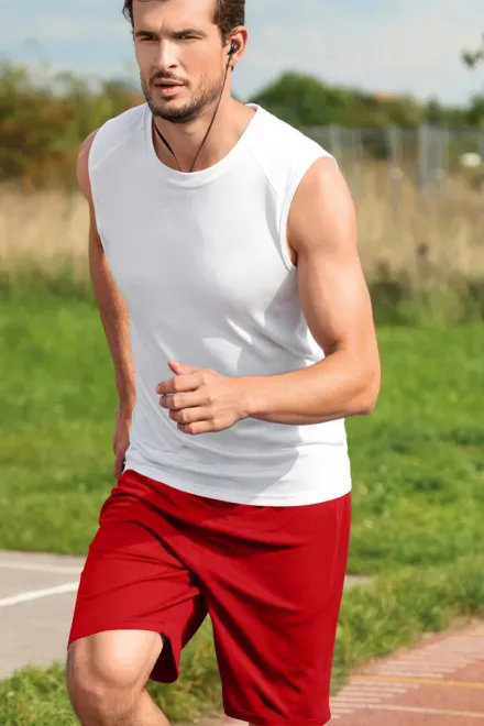 Pantalones cortos de hombre, rojo