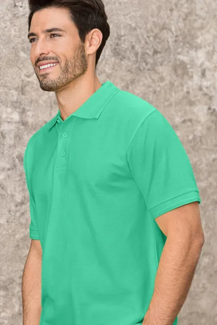 Polo holgado de hombre, menta