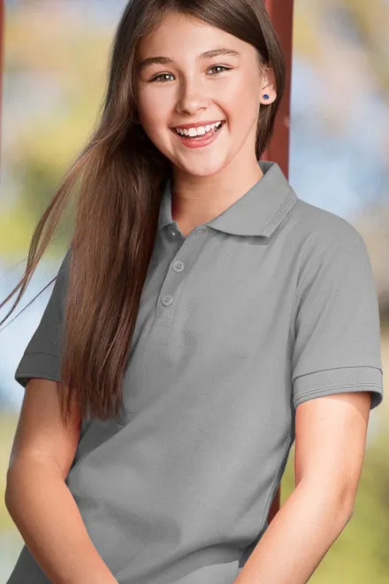 Polo para niños, mármol gris oscuro