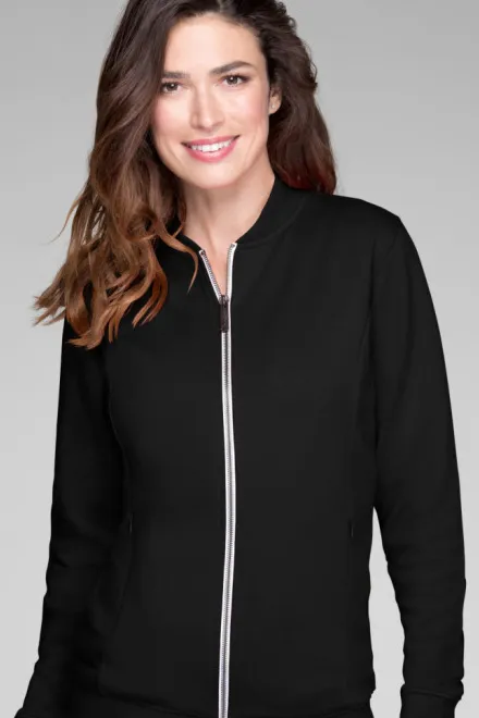 Sudadera de mujer con bolsillos ocultos, negro