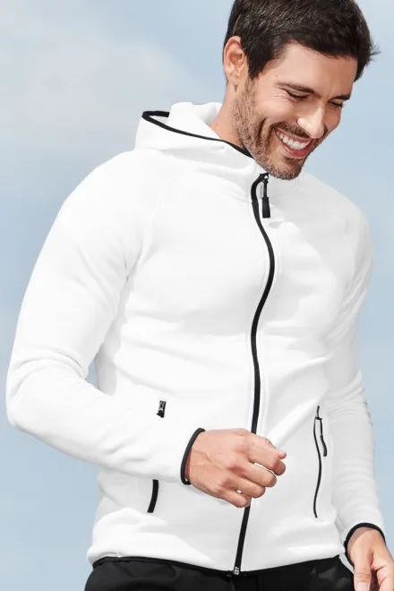 Sudadera deportiva para hombre, blanco