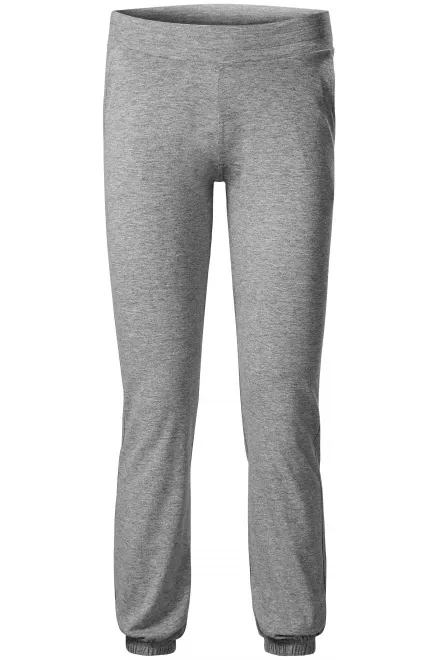Pantalones de chándal de mujer con bolsillos - mármol gris oscuro, 2XL