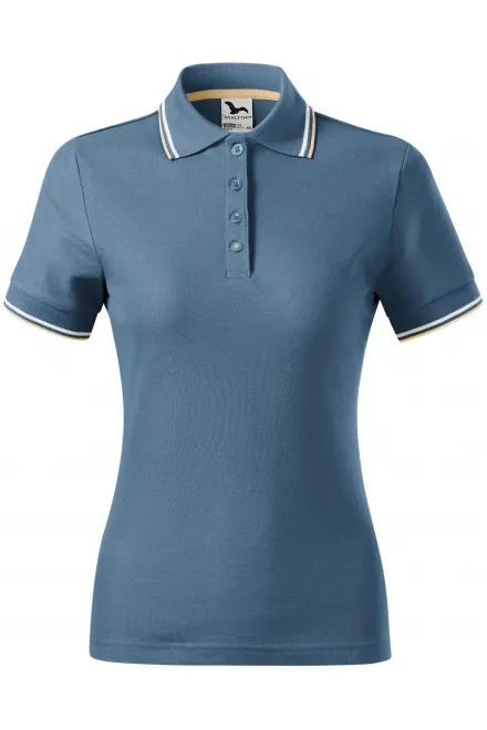 Polo clásico de mujer. - denim, XS
