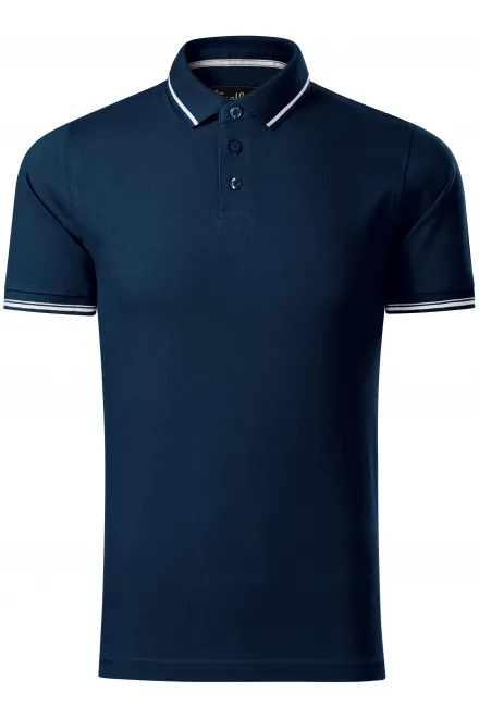 Polo de hombre en contraste - azul oscuro, S