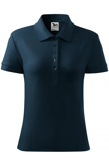 Polo de mujer - azul oscuro, S