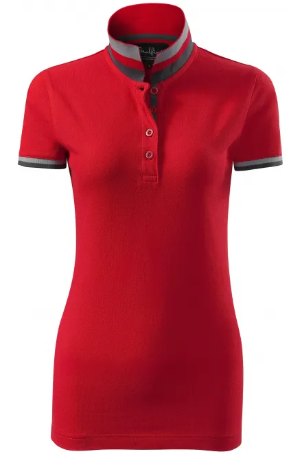 Polo de mujer con cuello hacia arriba - formula red, M