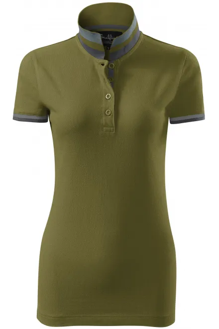 Polo de mujer con cuello hacia arriba - palta, M