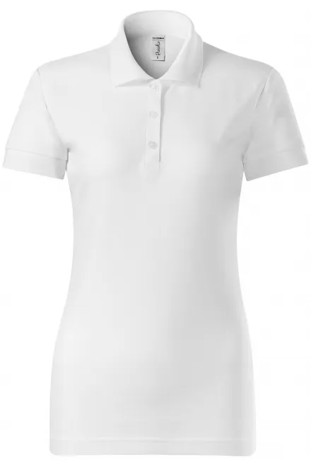 Polo de mujer de corte ajustado - blanco, M