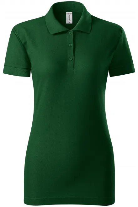 Polo de mujer de corte ajustado - botella verde, M
