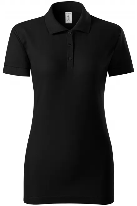 Polo de mujer de corte ajustado - negro, M