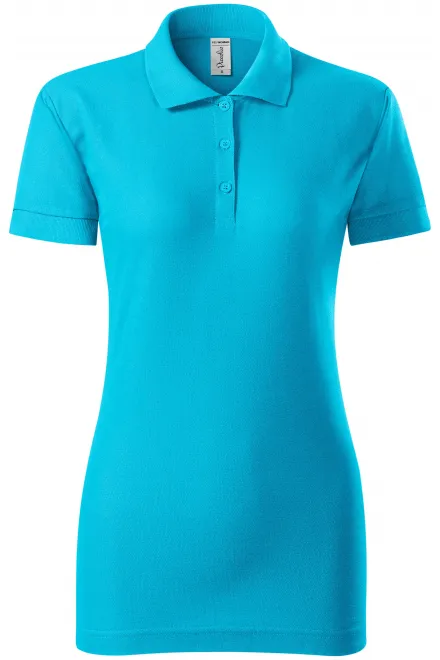 Polo de mujer de corte ajustado - turquesa, M