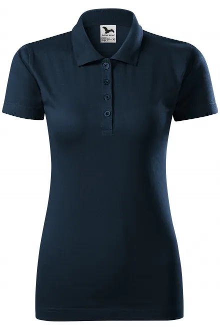 Polo de mujer slim fit - azul oscuro, XS