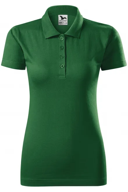 Polo de mujer slim fit - botella verde, XS