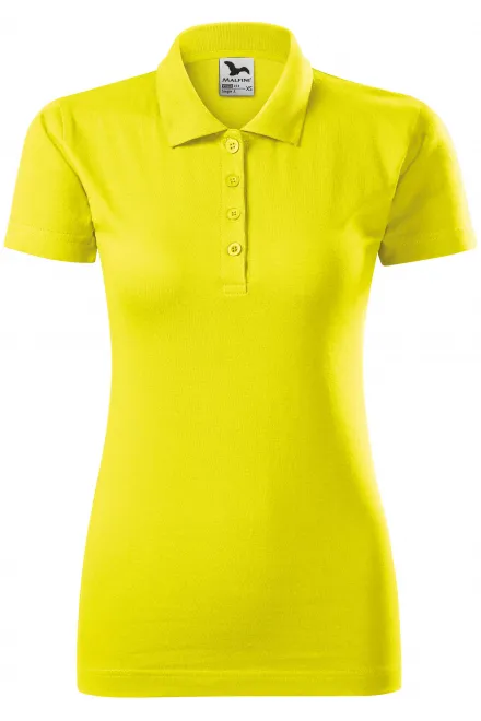 Polo de mujer slim fit - limón amarillo, XS
