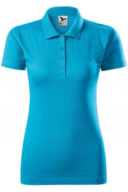 Polo de mujer slim fit - turquesa, XS