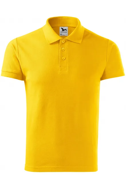 Polo de peso pesado para hombre - amarillo, XL