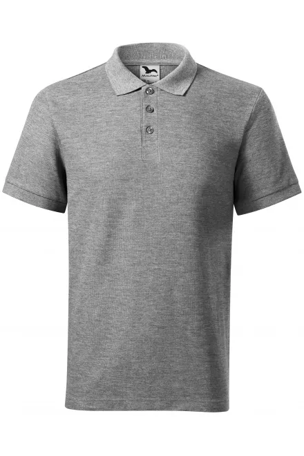 Polo de peso pesado para hombre - mármol gris oscuro, XL