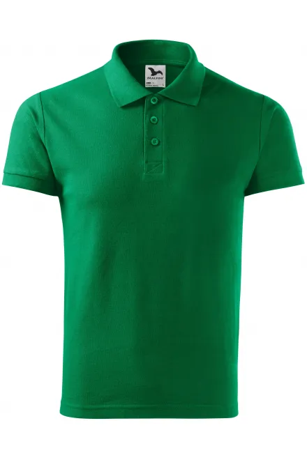 Polo de peso pesado para hombre - pasto verde, XL