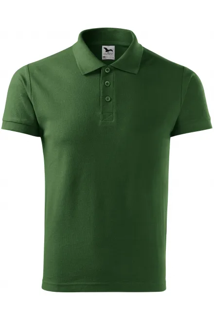 Polo elegante para hombre - botella verde, L