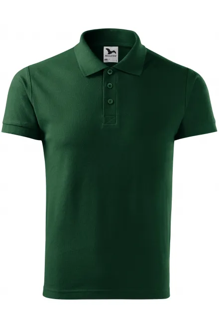 Polo elegante para hombre - botella verde, L