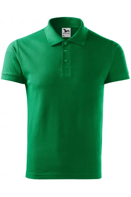Polo elegante para hombre - pasto verde, L