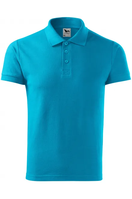 Polo elegante para hombre - turquesa, L