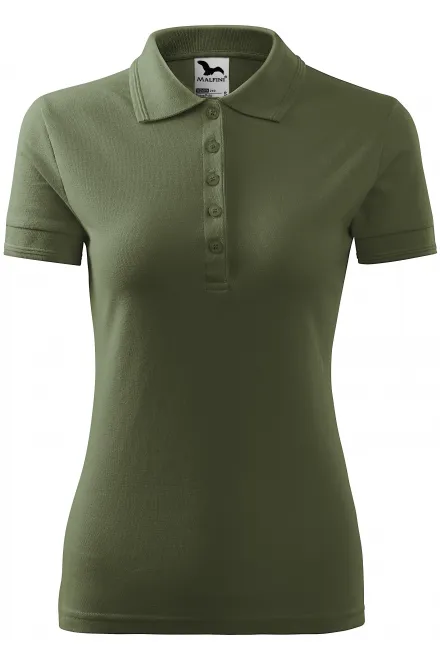Polo elegante para mujer - caqui, M