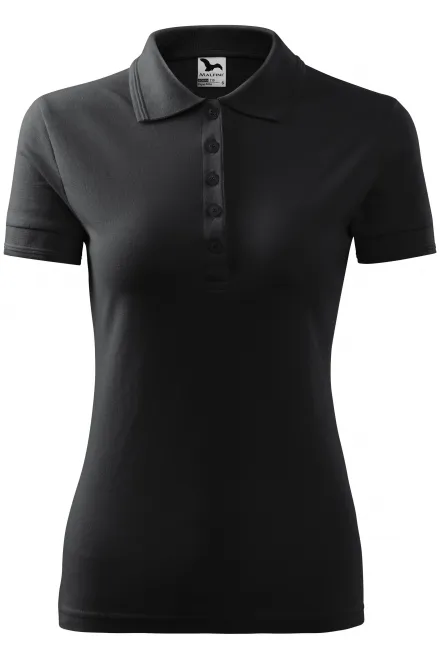 Polo elegante para mujer - gris ébano, M