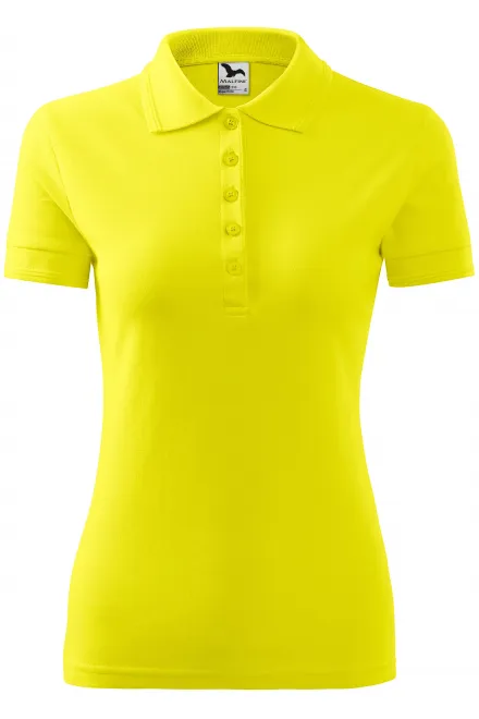 Polo elegante para mujer - limón amarillo, M