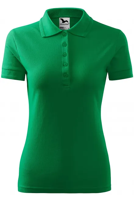 Polo elegante para mujer - pasto verde, M