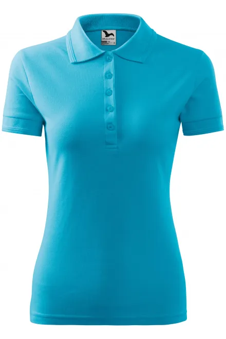 Polo elegante para mujer - turquesa, M