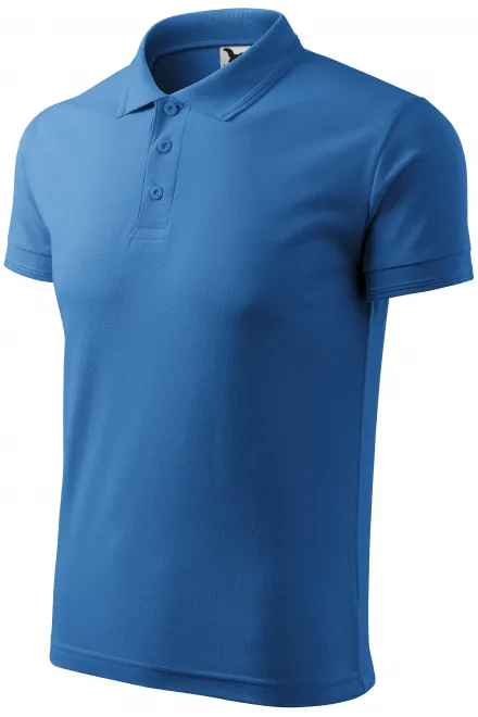 Polo holgado de hombre, azul claro