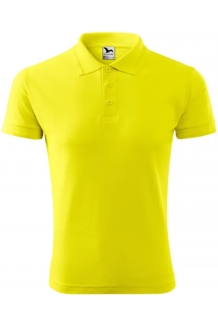 Polo holgado de hombre - limón amarillo, S