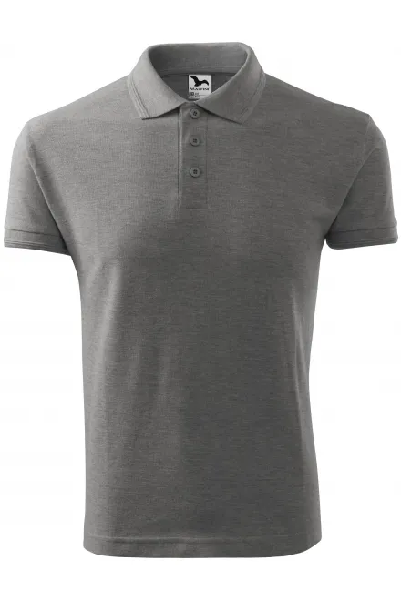 Polo holgado de hombre - mármol gris oscuro, S