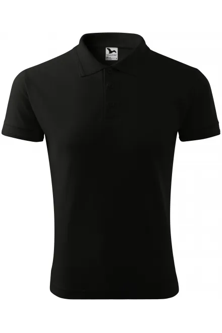 Polo holgado de hombre - negro, S